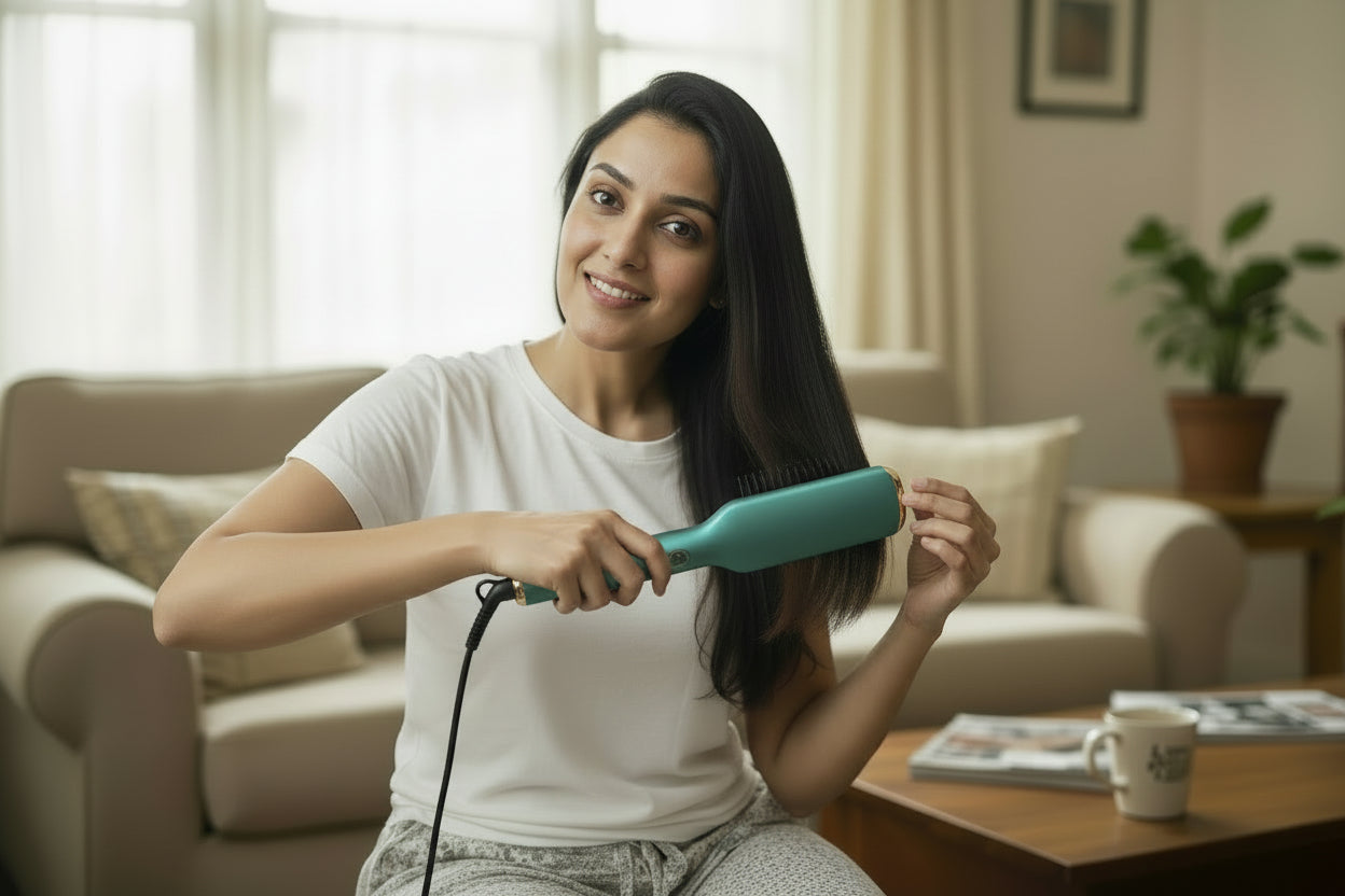 Professional Electric Hair Straightener Comb Brush